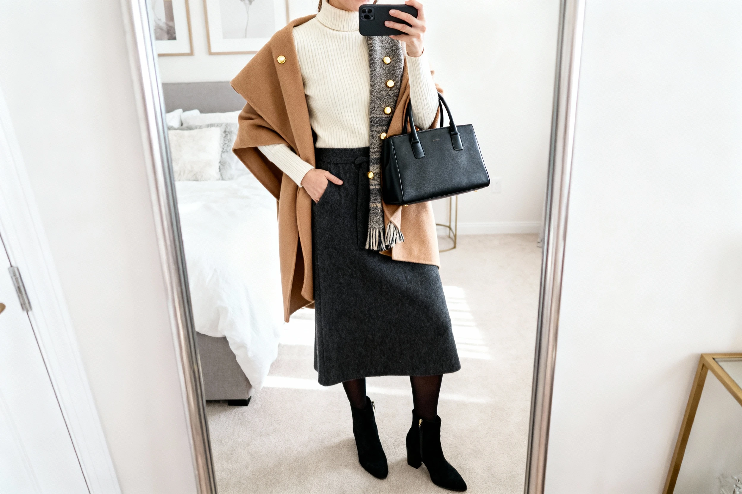 Classic and Modest Church Winter Warm Looks Using Maxi Skirts You’ll Wear on Repeat