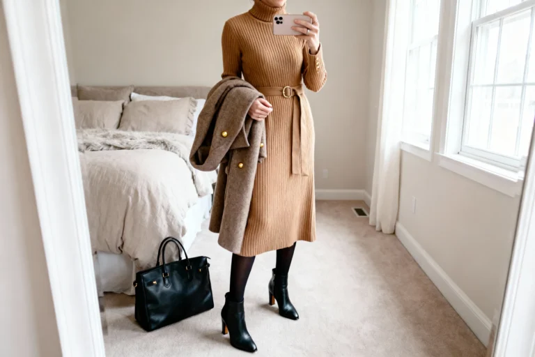Classic and Modest Church Winter Warm Long Dress Ideas for Church You’ll Wear on Repeat