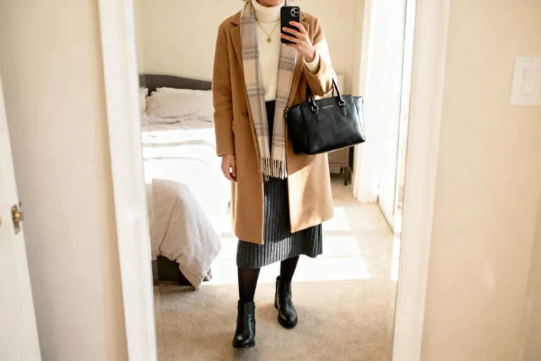 Cold Weather Church Outfits With Long Skirts & Cozy Layers You’ll Want on Repeat