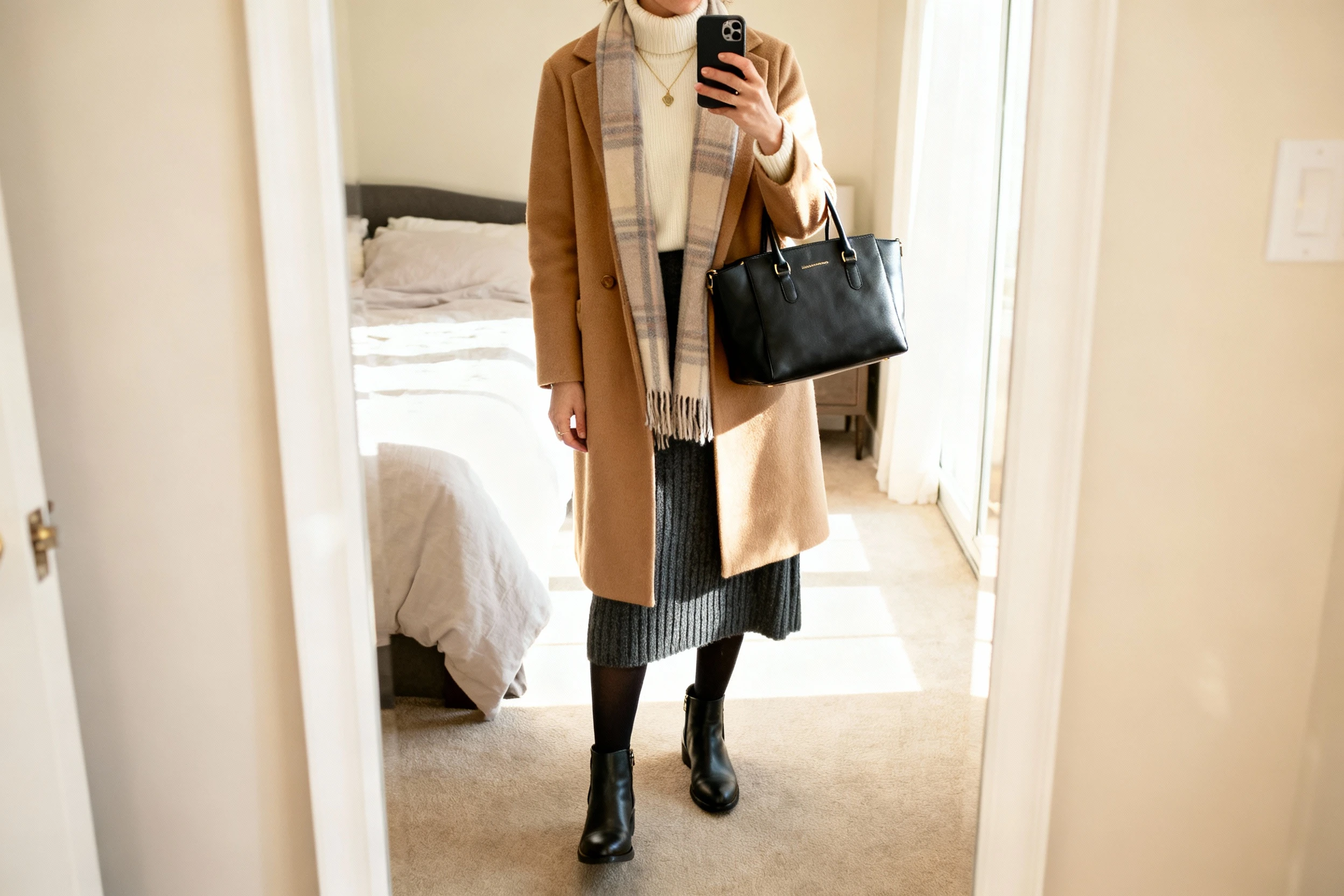 Cold Weather Church Outfits With Long Skirts & Cozy Layers You’ll Want on Repeat