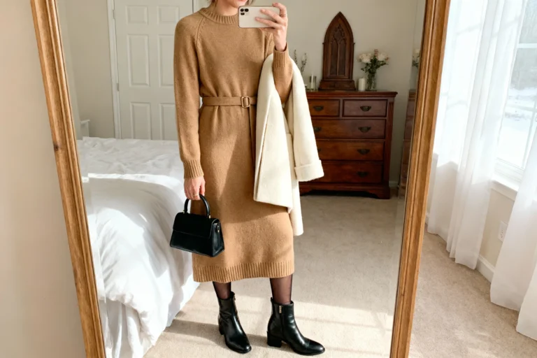 How to Style Classic and Modest Church Winter Warm Long Dresses Like a Pro