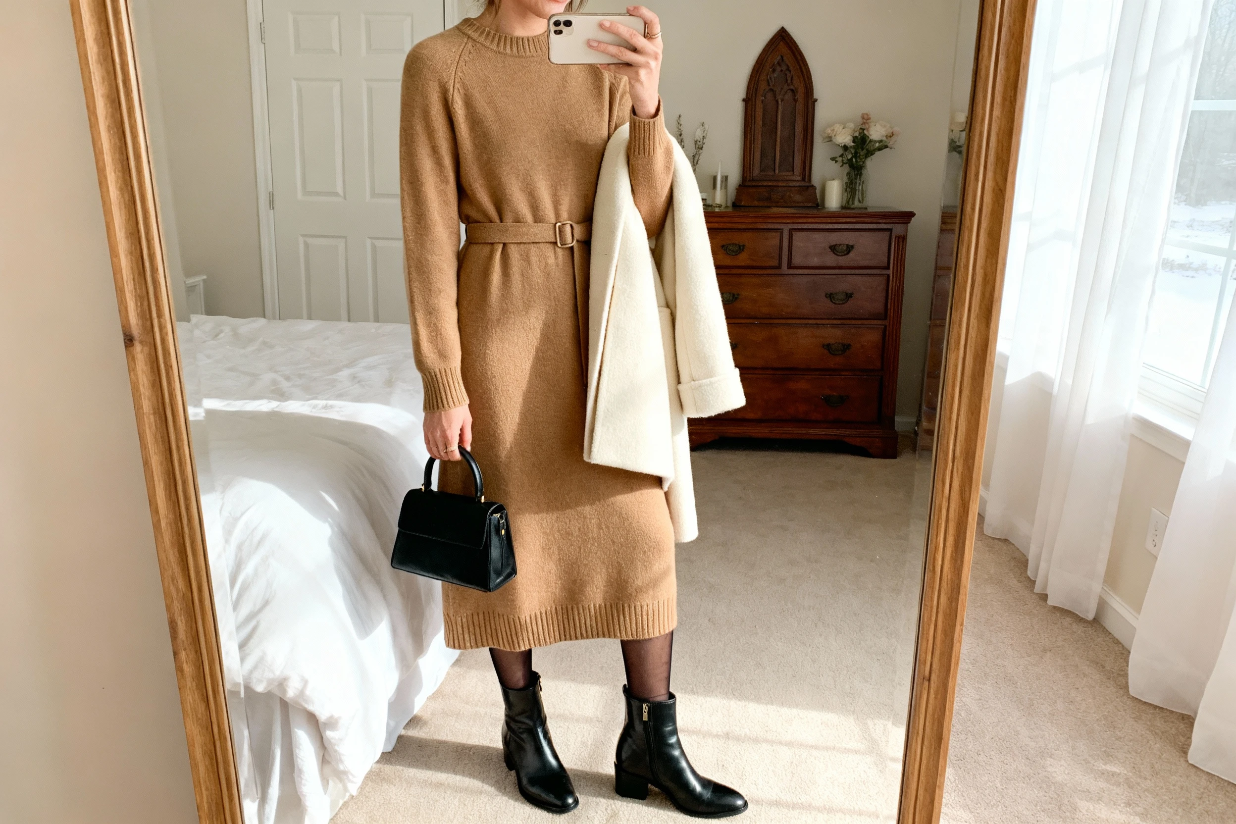 How to Style Classic and Modest Church Winter Warm Long Dresses Like a Pro