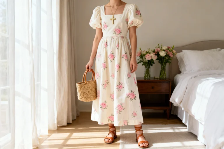 Floral Cotton Maxi Dresses – Church Dress Ideas for Graceful Sunday Worship You’ll Adore