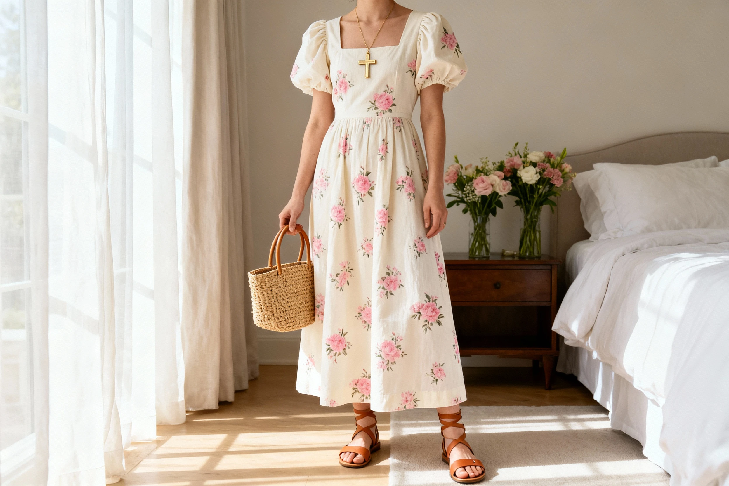 Floral Cotton Maxi Dresses – Church Dress Ideas for Graceful Sunday Worship You’ll Adore