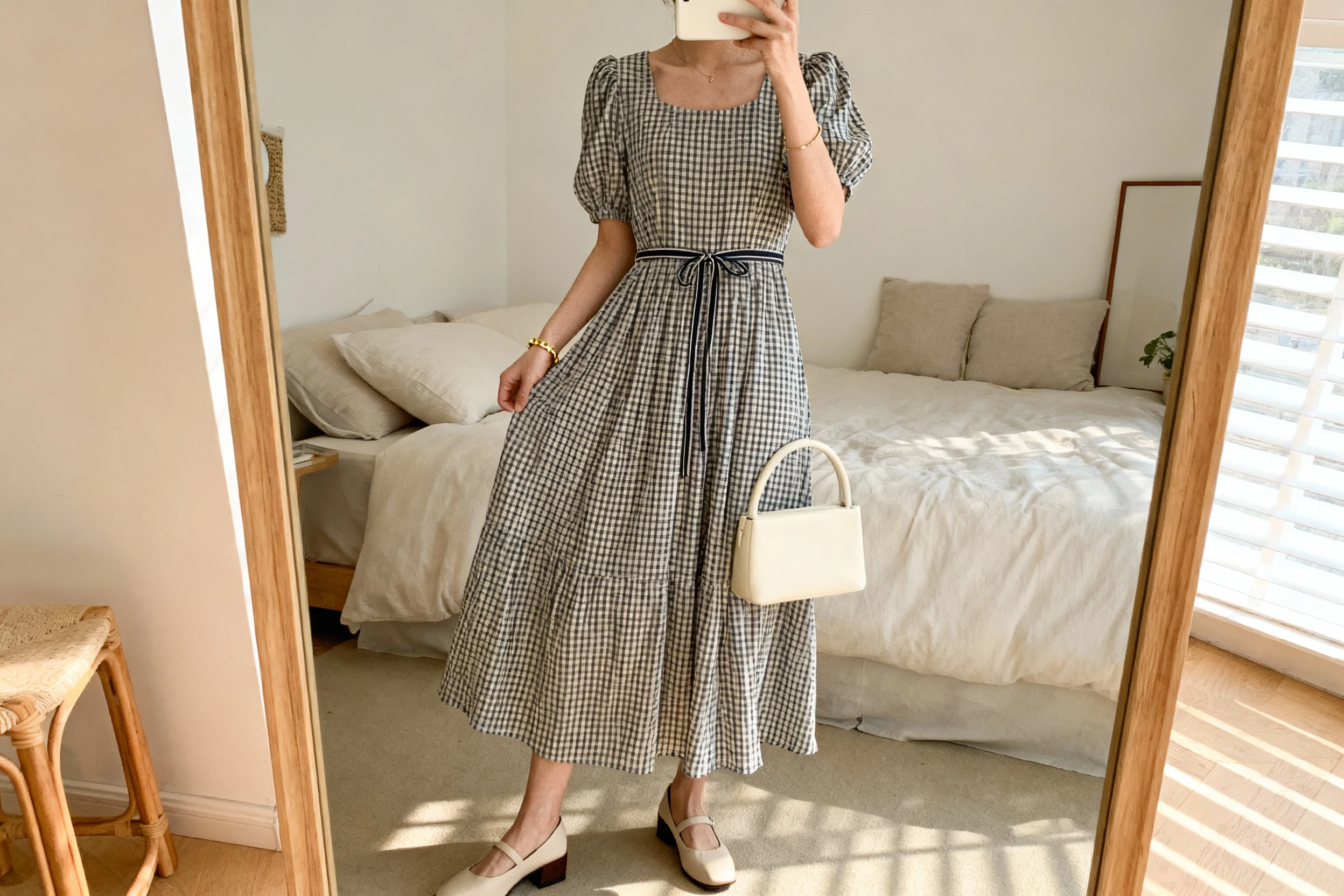 Gingham Full-length Dresses – Church Dress Ideas Rooted in Biblical Modesty You’ll Love