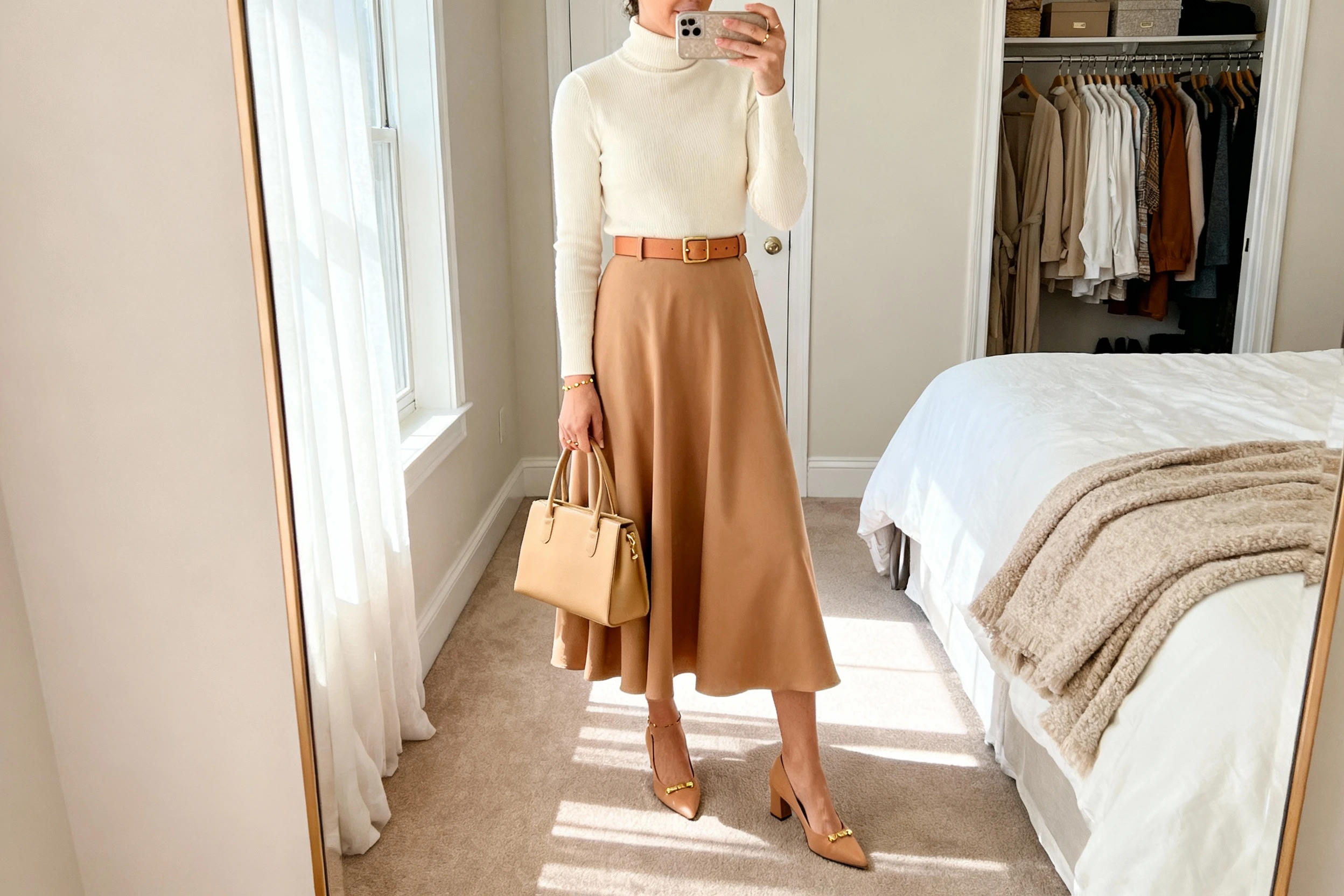 Graceful Church Outfits With Long Skirts and Fully Covered Silhouettes You’ll Love Repeating