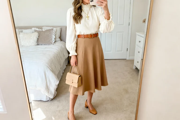 High-neck Christian Blouses That Reflect Biblical Femininity—5 Outfits You’ll Love Wearing
