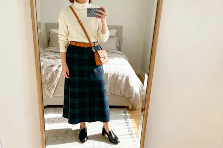 Plaid Maxi Skirts for Classic Modest Church Outfits You’ll Actually Want to Rewear