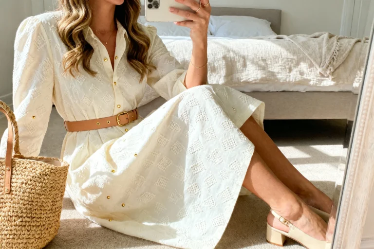 Simple Church Outfits Casual in Elegant Textured Cotton Fabrics You’ll Actually Love