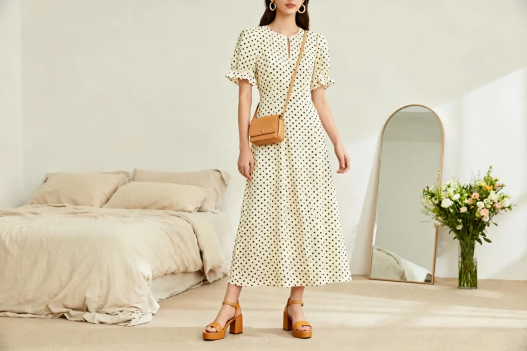Simple Church Outfits Casual With Timeless Polka Dot Maxi Dresses You’ll Wear on Repeat