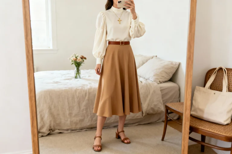 Sunday Church Style: Modest Blouses With Long Skirts for Christian Women You’ll Love