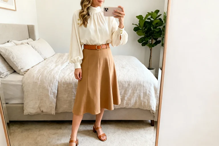 Timeless Christian Blouses: High-neck, Loose-fit Tops for Modest Church Wear That Shine