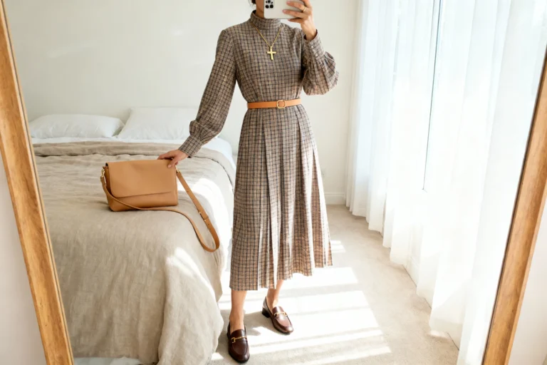 Timeless Plaid Dresses for Modest Christian Women Who Value Grace—and Effortless Style